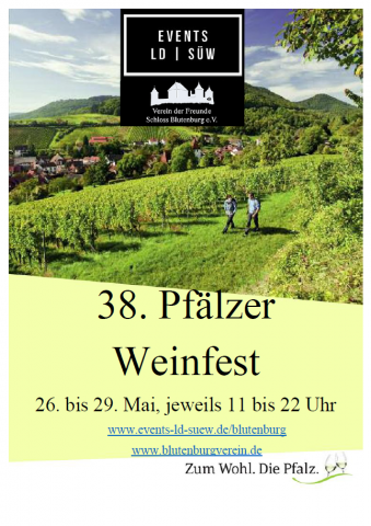 38. Pfälzer Weinfest Plakat