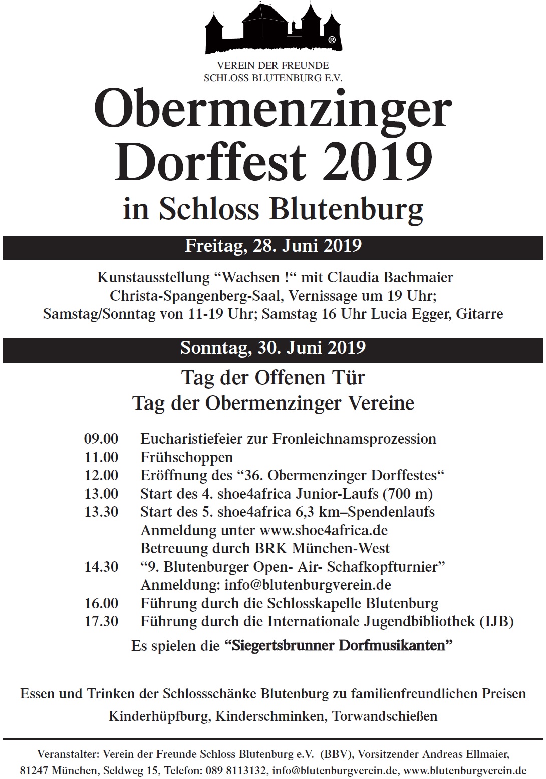 Plakat Dorffest 2019