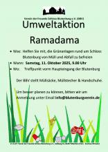 Plakat zur Umweltaktion "Ramdama 2025"